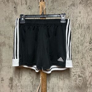 adidas Climalite Women’s Black White Athletic Jersey Shorts Size M Breathable